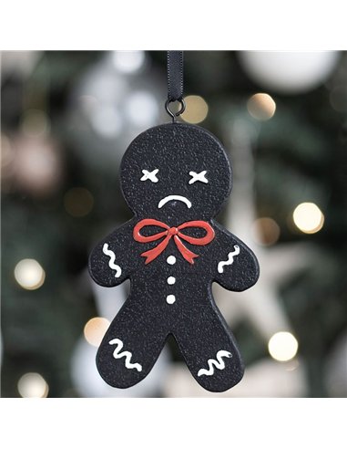 Black Gingerdead Man Hanging Ornament ME_28126