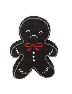 Black Gingerdead Man Boucle Cushion ME_28726