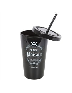 Deadly Poison Plastic Tumbler with Straw MT_41124 2