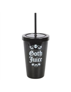 Goth Juice Plastic Tumbler with Straw MT_41024