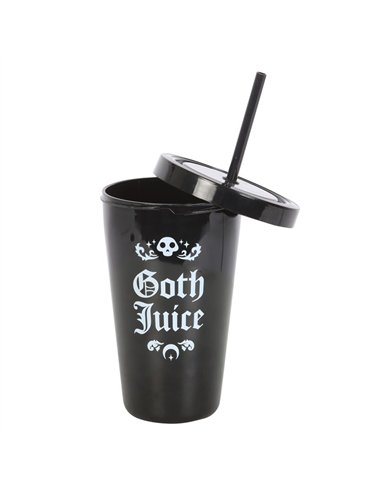 Goth Juice Plastic Tumbler with Straw MT_41024