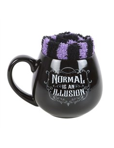Normal is an Illusion Gothic Mug and Socks Set WE_54824