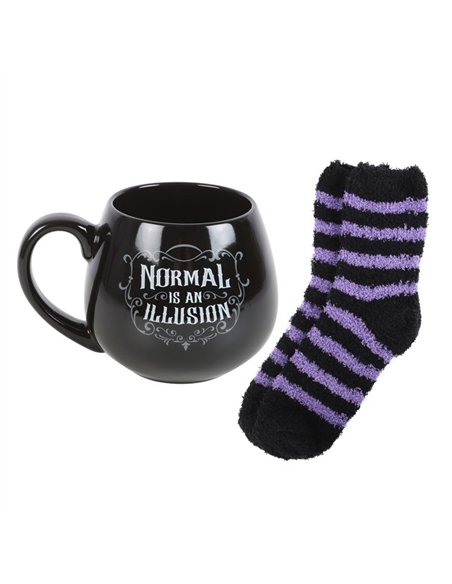 Normal is an Illusion Gothic Mug and Socks Set WE_54824 - pic 141329 | FastDaddyshop