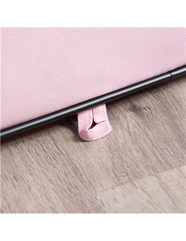 PawHut Fabric Pet Whelping Box Dog Cat Puppy Playpen Rabbit Guinea Pig Play Pen in Pink With Carry Bag Small Dia 90 x 41Hcm