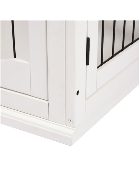 PawHut Dog Crate Furniture, Puppy Crate End Table, Pet Kennel House with 2 Doors for Medium and Small Dogs, 81 x 58.5 x 66 cm, W - pic 141418 | FastDaddyshop