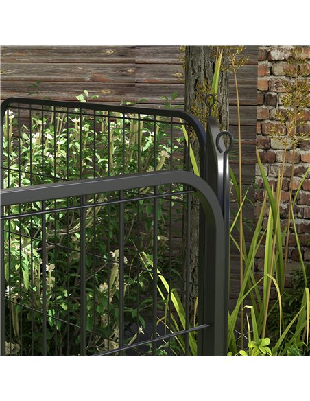 PawHut 8 Panels Heavy Duty Puppy Playpen, for Large, Medium Dogs, Indoor and Outdoor Use - Black - pic 141490 | FastDaddyshop