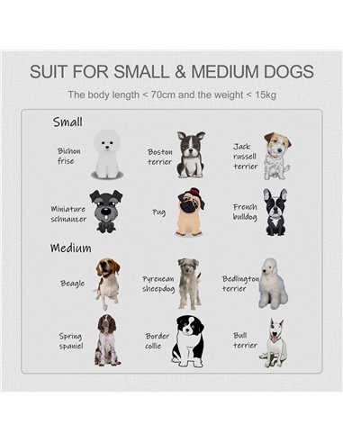 PawHut Dog Crate Wooden Pet Kennel Cage End Table w/ Lockable Door for Small Medium Dog Grey & White 85 x 55 x 75 cm