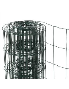 PawHut 0.6M x 10M Chicken Wire Mesh Roll Rabbit Poultry Animal Fence PVC Coated Steel Metal Garden Netting Fencing