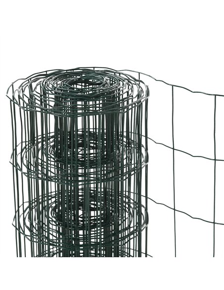 PawHut 0.6M x 10M Chicken Wire Mesh Roll Rabbit Poultry Animal Fence PVC Coated Steel Metal Garden Netting Fencing - pic 141500 | FastDaddyshop