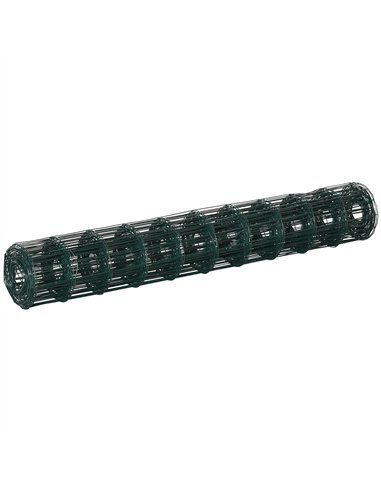 PawHut 1M x 10M Chicken Wire Mesh Roll Rabbit Poultry Animal Fence PVC Coated Steel Metal Garden Netting Fencing