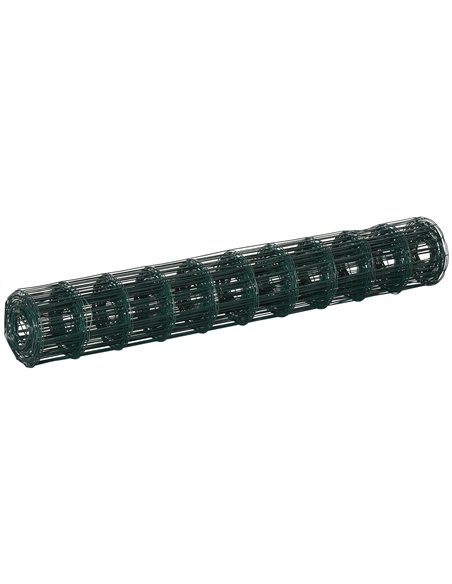 PawHut 1M x 10M Chicken Wire Mesh Roll Rabbit Poultry Animal Fence PVC Coated Steel Metal Garden Netting Fencing - pic 141516 | FastDaddyshop