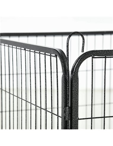 PawHut 12 Panels Heavy Duty Puppy Playpen, for Small Dogs, Indoor and Outdoor Use - Silver
