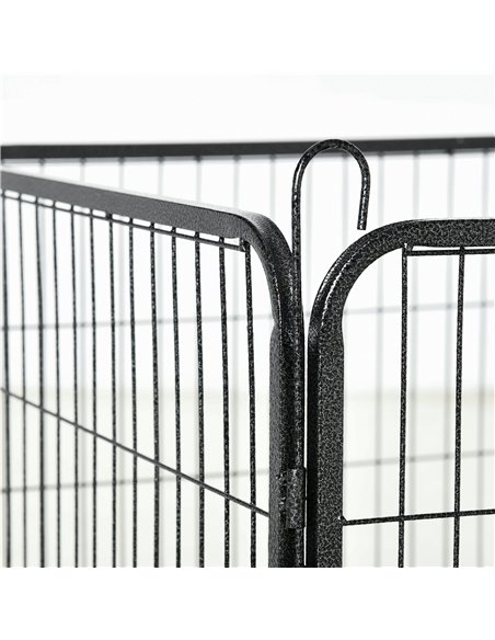 PawHut 12 Panels Heavy Duty Puppy Playpen, for Small Dogs, Indoor and Outdoor Use - Silver - pic 141526 | FastDaddyshop
