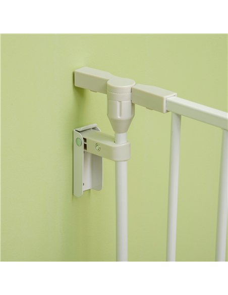 PawHut 5 Panels Pet Playpen Metal Fence w/ Walk Through Door - White - pic 141589 | FastDaddyshop