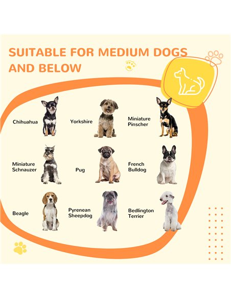PawHut Indoor Dog Crate Furniture, Side End Table, with Soft Washable Cushion, Lockable Doors, for Small and Medium Dogs - pic 141629 | FastDaddyshop