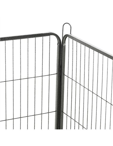 PawHut 16 Panels Heavy Duty Puppy Playpen, for Small Dogs, Indoor and Outdoor Use - Grey