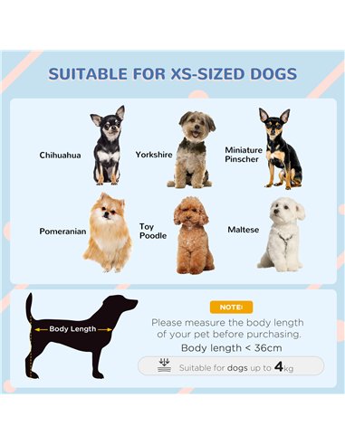 PawHut Outside Dog Kennel House, for Miniature Dogs, 64.5 x 57 x 66cm