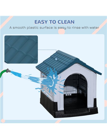 PawHut Outside Dog Kennel House, for Miniature Dogs, 64.5 x 57 x 66cm - pic 141720 | FastDaddyshop