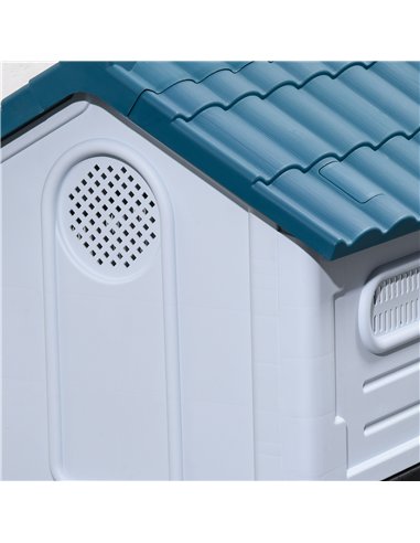 PawHut Outside Dog Kennel House, for Miniature Dogs, 64.5 x 57 x 66cm