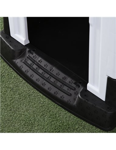 PawHut Outside Dog Kennel House, for Miniature Dogs, 64.5 x 57 x 66cm