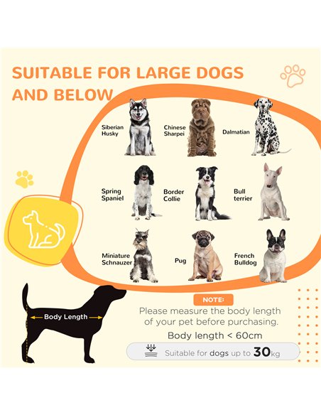PawHut 2-in-1 Dog Cage & Side Table, with Two Doors, Cushion, for Large Dogs - pic 141746 | FastDaddyshop