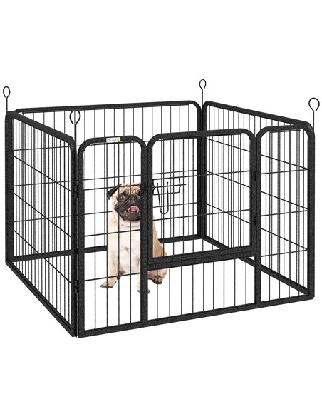 PawHut Heavy Duty Dog Playpen, 4 Panel Puppy Pen, Foldable Dog Kennel Both Indoor Outdoor Use Collapsible Design 82L x 82W x 60H - pic 141770 | FastDaddyshop