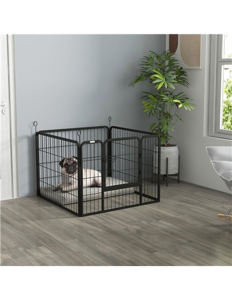 PawHut Heavy Duty Dog Playpen, 4 Panel Puppy Pen, Foldable Dog Kennel Both Indoor Outdoor Use Collapsible Design 82L x 82W x 60H - pic 141771 | FastDaddyshop