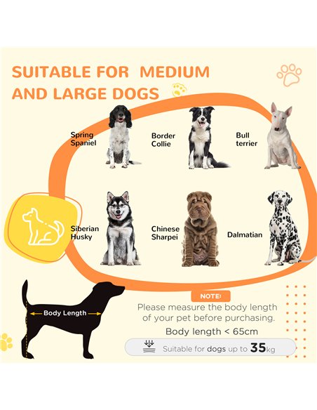PawHut Indoor Dog Kennel w/ Soft Cushion, Double Door for Large Dogs, 106 x 74 x 81.5cm, Grey - pic 141908 | FastDaddyshop