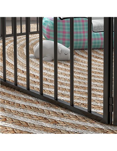 PawHut 80cm 8 Panels Heavy Duty Dog Pen, Pet Playpen for Indoors, Outdoors, Small, Medium Dogs