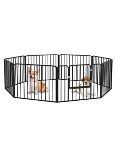 PawHut 60cm 8 Panels Heavy Duty Dog Pen, Pet Playpen for Indoors, Outdoors, Small Dogs