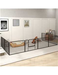 PawHut 60cm 8 Panels Heavy Duty Dog Pen, Pet Playpen for Indoors, Outdoors, Small Dogs 2