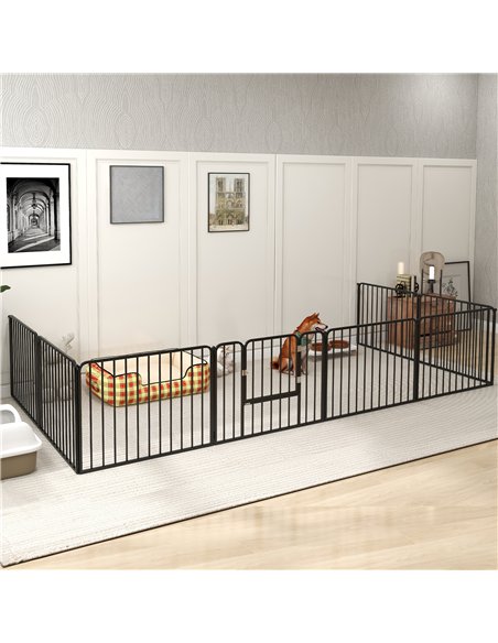 PawHut 60cm 8 Panels Heavy Duty Dog Pen, Pet Playpen for Indoors, Outdoors, Small Dogs - pic 142050 | FastDaddyshop
