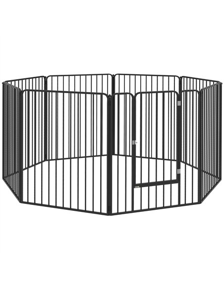 PawHut 100cm 8 Panels Heavy Duty Dog Pen, Pet Playpen for Indoors, Outdoors, Small, Medium, Large Dogs - pic 142058 | FastDaddyshop