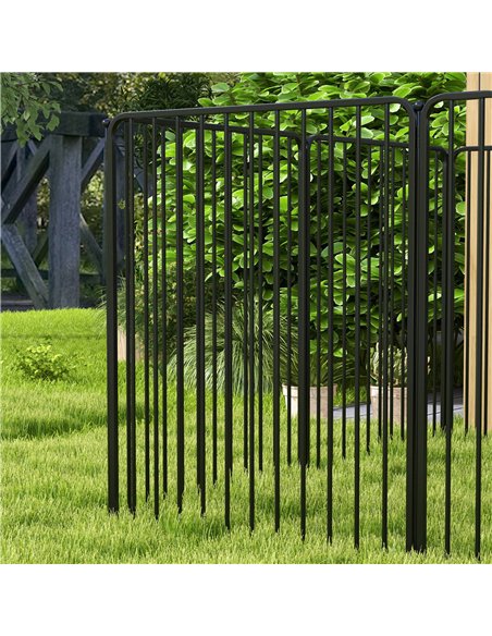 PawHut 100cm 8 Panels Heavy Duty Dog Pen, Pet Playpen for Indoors, Outdoors, Small, Medium, Large Dogs - pic 142066 | FastDaddyshop