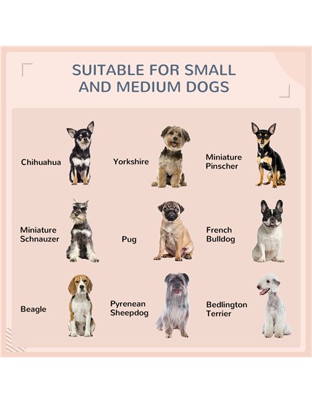 PawHut Extendable Elevated Dog Bed, Rattan Dog House, with Water-Resistant Roof, Removable Cushion, Cream - pic 142118 | FastDaddyshop