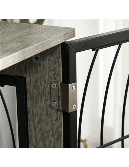 PawHut Dog Crate Furniture End Table w/ Plush Washable Cushion, Lockable Door, for Large Dogs - pic 142282 | FastDaddyshop