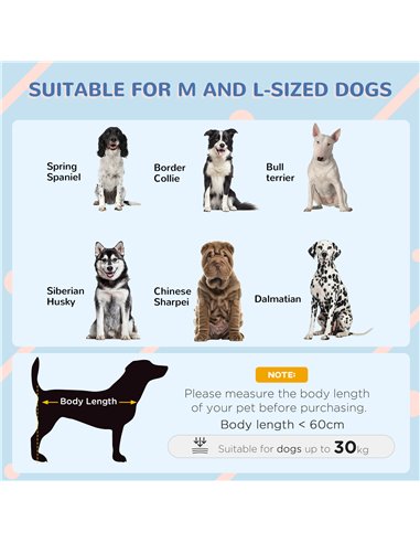 PawHut Plastic Dog Kennel with Windows, for Garden Patio, Medium and Large Dogs, 101 x 88 x 99cm - Blue