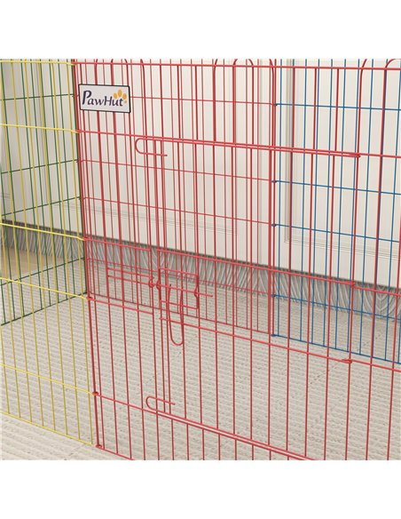 PawHut Pet Playpen Crate, with Eight Panels, Door, for Indoors and Outdoors, 60H x Φ156cm - pic 142443 | FastDaddyshop