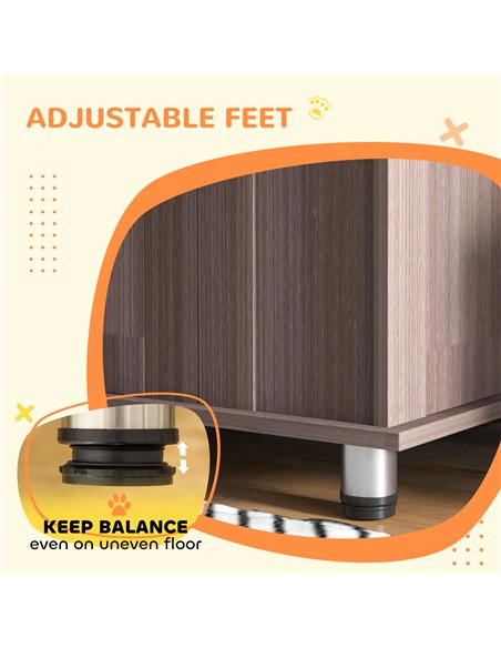 PawHut Dog Crate Table for Medium and Large Dogs with Magnetic Door for Indoor Use, 116 x 60 x 87 cm, Purple - pic 142622 | FastDaddyshop