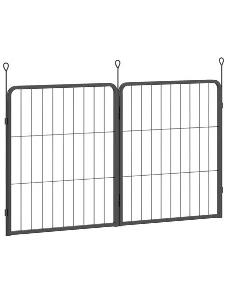 PawHut 2 Piece Dog Pen Expansion Pack for 60cm High Animal Pen with 3 Connecting Stakes - pic 142760 | FastDaddyshop