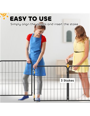 PawHut 2 Piece Dog Pen Expansion Pack for 60cm High Animal Pen with 3 Connecting Stakes
