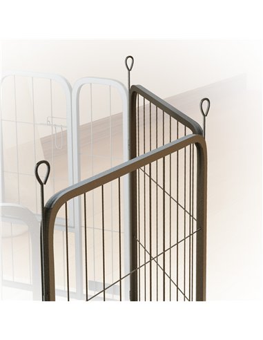 PawHut 2 Piece Dog Pen Expansion Pack for 60cm High Animal Pen with 3 Connecting Stakes