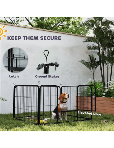PawHut Steel Dog Whelping Box with Washable Whelping Pad, Windproof Cloth, for Small & Medium Dogs, 102 x 102 x 60cm - pic 142777 | FastDaddyshop