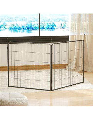 PawHut 2 Piece Dog Pen Expansion Pack for 80cm High Pet Playpen with 3 Stakes, for Small and Medium Dogs