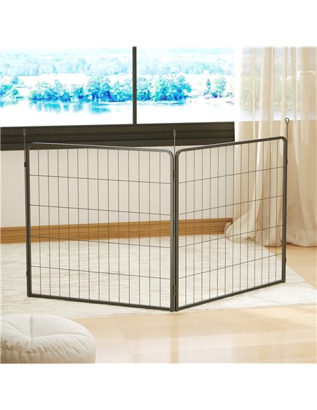 PawHut 2 Piece Dog Pen Expansion Pack for 80cm High Pet Playpen with 3 Stakes, for Small and Medium Dogs - pic 142794 | FastDaddyshop