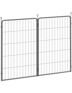 PawHut 2 Piece Dog Pen Expansion Pack for 100cm High Animal Pen with 3 Connecting Stakes