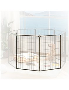 PawHut 2 Piece Dog Pen Expansion Pack for 100cm High Animal Pen with 3 Connecting Stakes 2