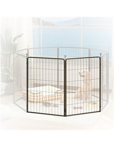 PawHut 2 Piece Dog Pen Expansion Pack for 100cm High Animal Pen with 3 Connecting Stakes