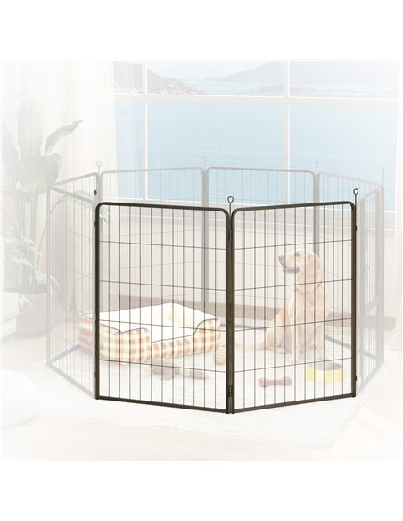PawHut 2 Piece Dog Pen Expansion Pack for 100cm High Animal Pen with 3 Connecting Stakes - pic 142797 | FastDaddyshop