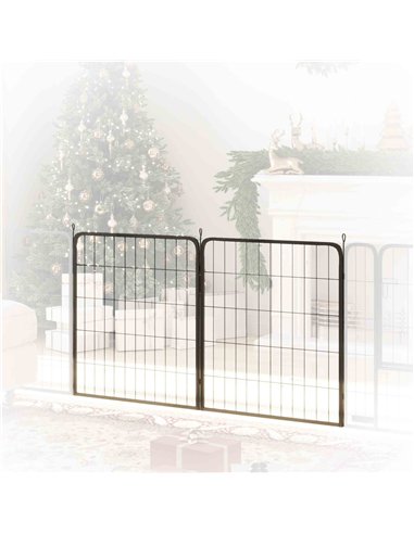 PawHut 2 Piece Dog Pen Expansion Pack for 80cm High Animal Pen with 3 Connecting Stakes